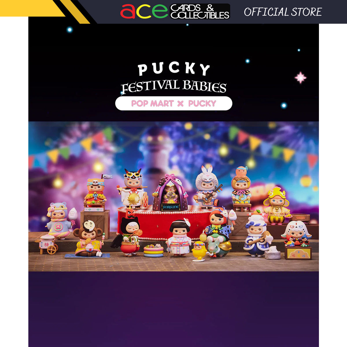 POP MART Pucky Festival Babies Series-Single Box (Random)-Pop Mart-Ace Cards &amp; Collectibles