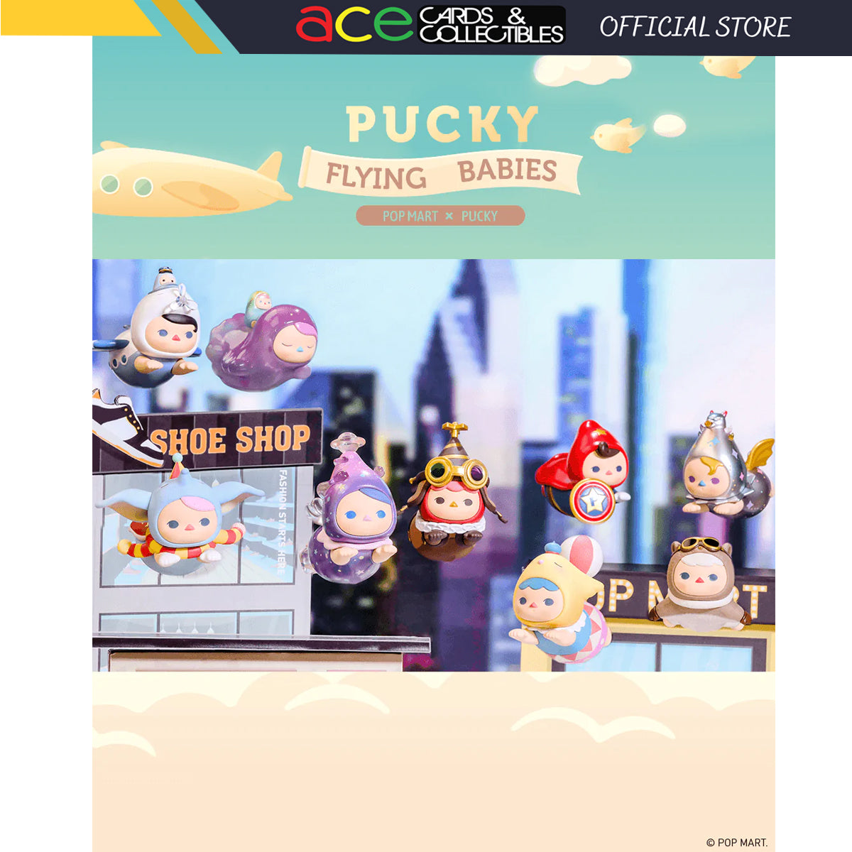 POP MART Pucky Flying Babies Series-Single Box (Random)-Pop Mart-Ace Cards &amp; Collectibles