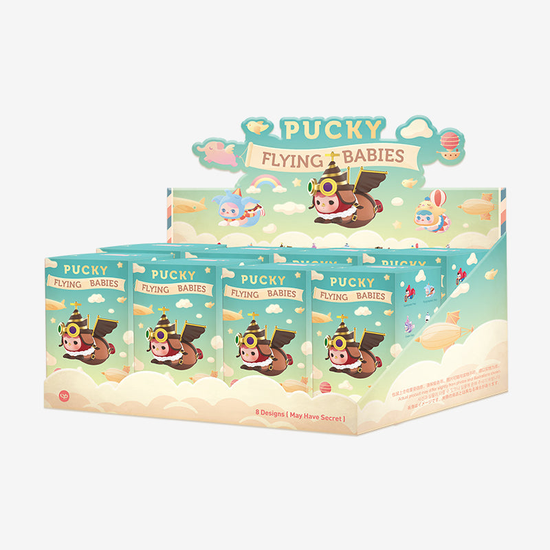 POP MART Pucky Flying Babies Series-Whole Display Box (8pcs)-Pop Mart-Ace Cards &amp; Collectibles