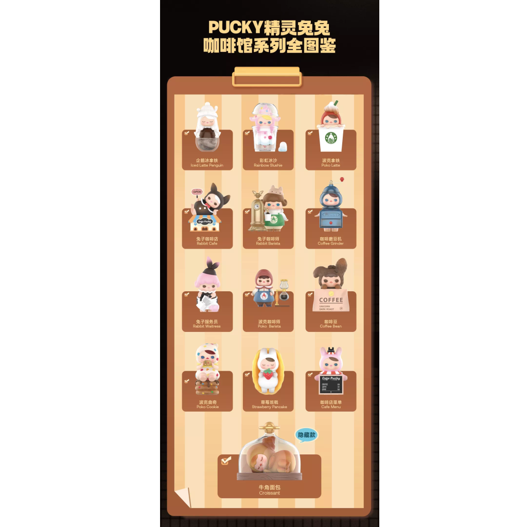 POP MART Pucky Rabbit Café Series-Single Box (Random)-Pop Mart-Ace Cards & Collectibles