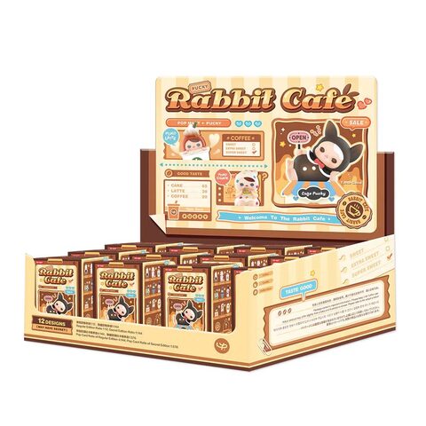 POP MART Pucky Rabbit Café Series-Whole Display Box (12pcs)-Pop Mart-Ace Cards &amp; Collectibles