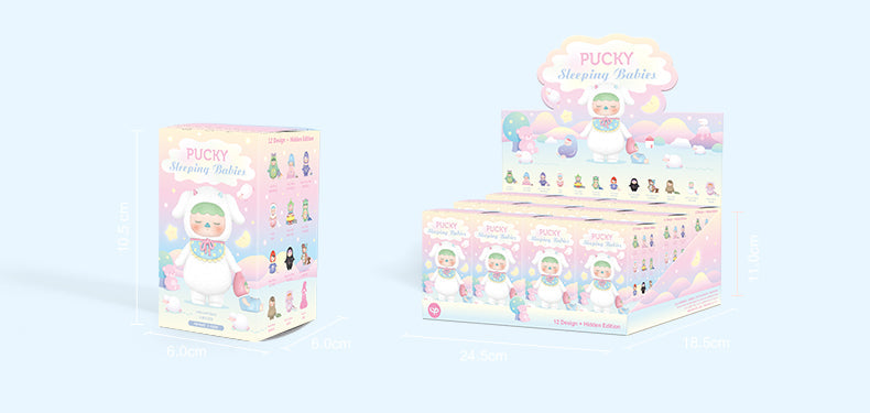 POP MART Pucky Sleeping Babies Series-Whole Display Box (12pcs)-Pop Mart-Ace Cards &amp; Collectibles