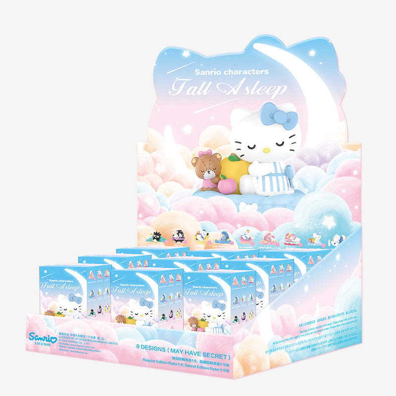 POP MART Sanrio Characters Fall Asleep Series-Whole Display Box (9pcs)-Pop Mart-Ace Cards &amp; Collectibles