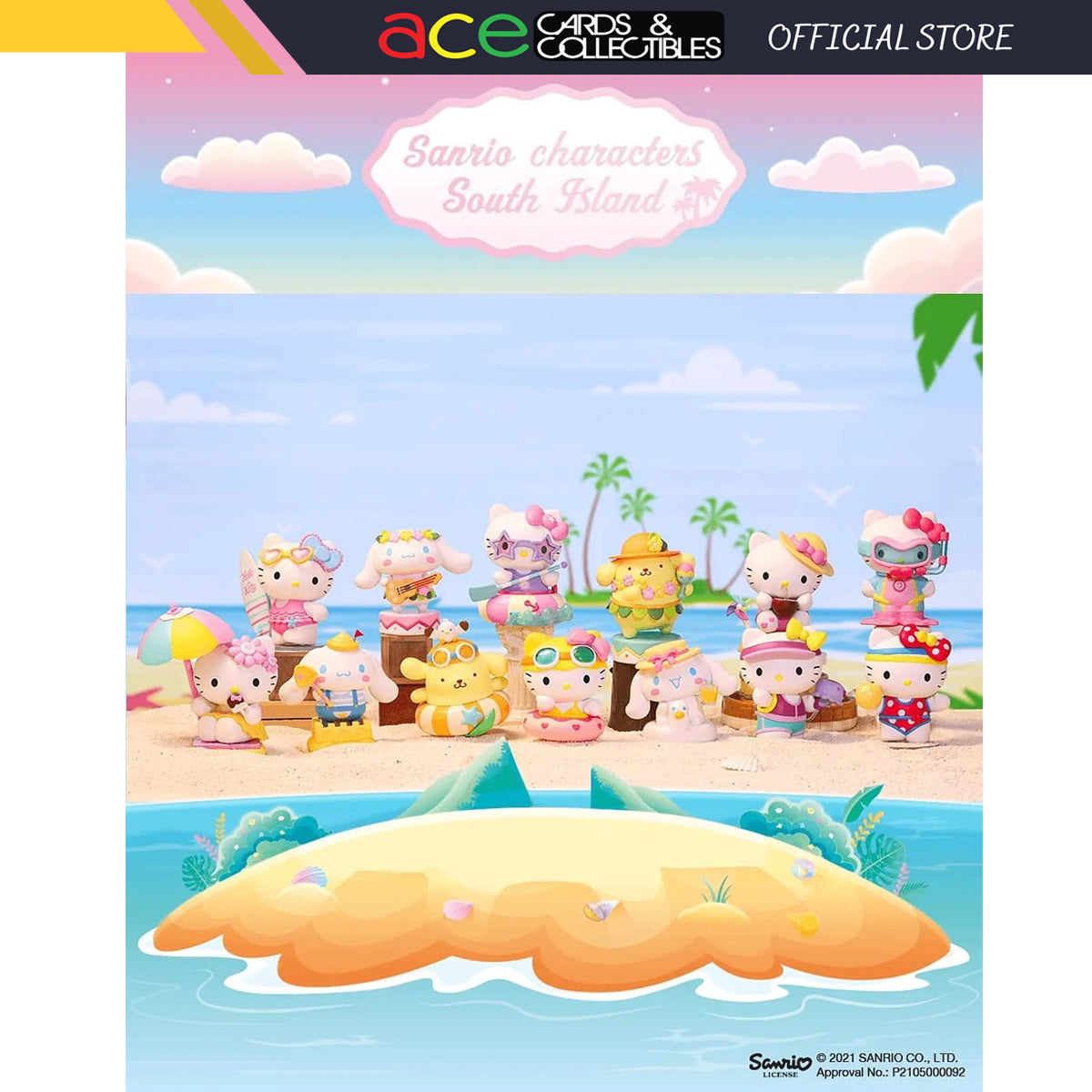 POP MART Sanrio Characters South Island Series-Single Box (Random)-Pop Mart-Ace Cards & Collectibles