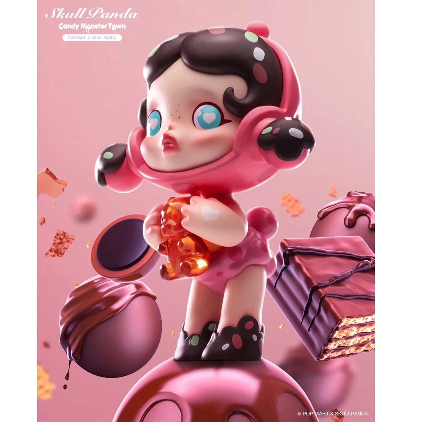 POP MART Skull Panda Candy Monster Town Series-Single Box (Random)-Pop Mart-Ace Cards & Collectibles