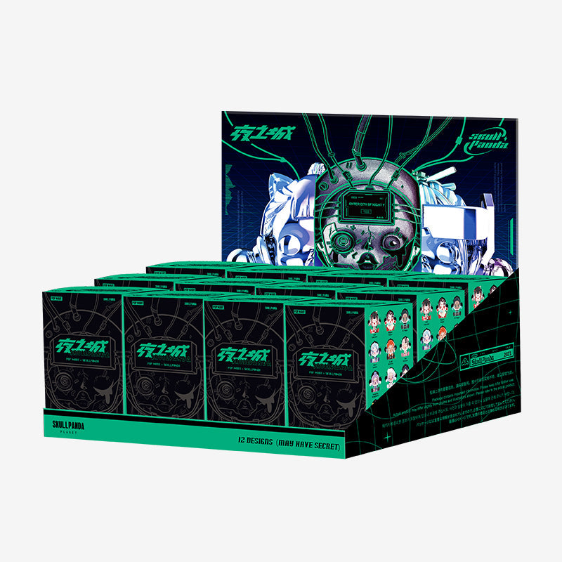 POP MART Skull Panda City Of Night Series-Whole Display Box (12pcs)-Pop Mart-Ace Cards &amp; Collectibles