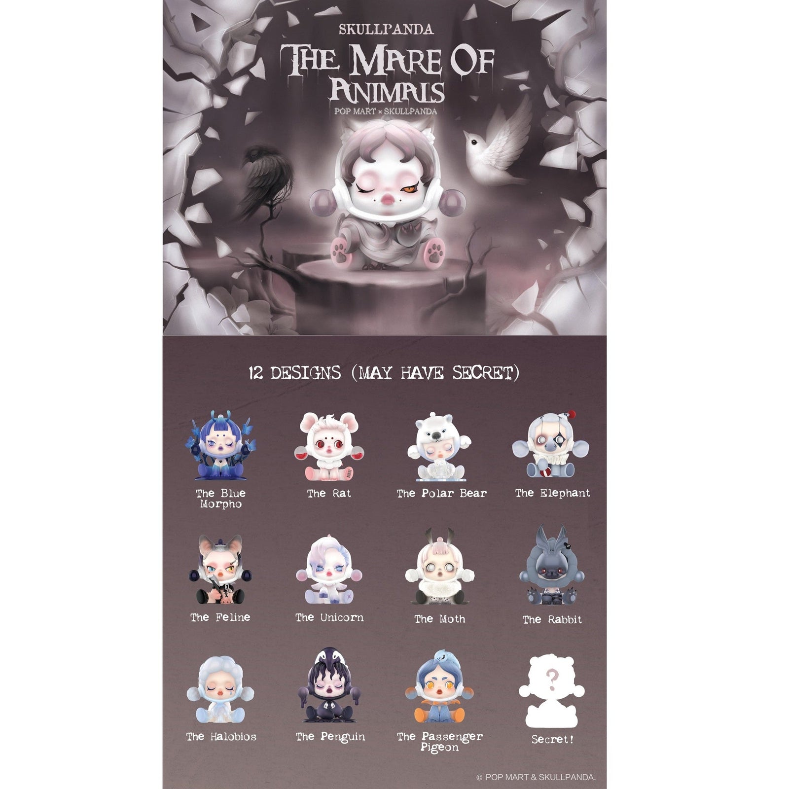 POP MART Skull Panda The Mare of Animals Series-Single Box (Random)-Pop Mart-Ace Cards & Collectibles