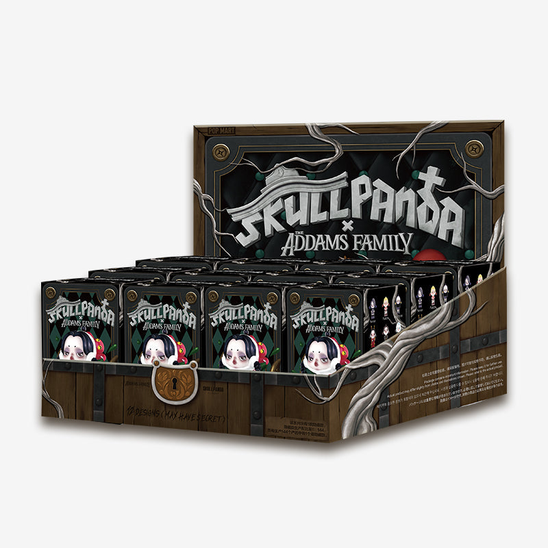 POP MART Skull Panda x The Addam&#39;s Family Series-Whole Display Box (12pcs)-Pop Mart-Ace Cards &amp; Collectibles