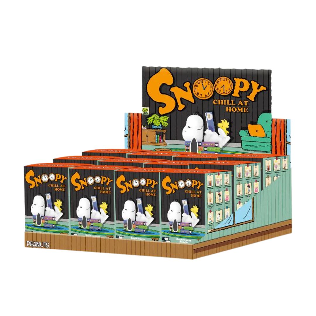 POP MART Snoopy Chill At Home Series-Whole Display Box (12 pcs)-Pop Mart-Ace Cards &amp; Collectibles