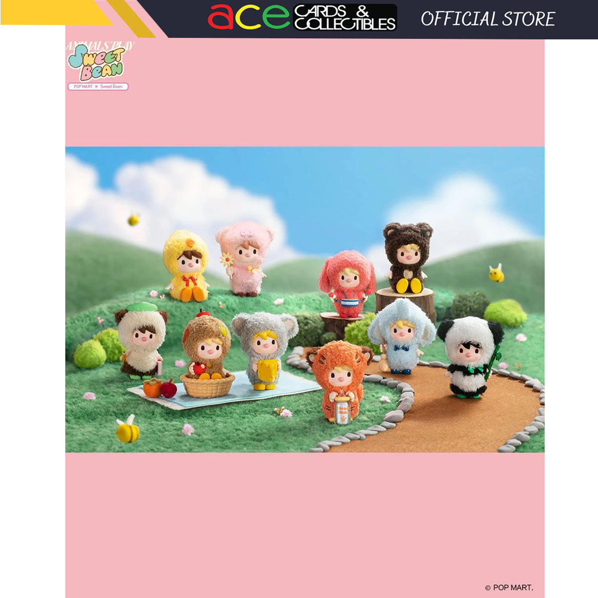 POP MART Sweet Bean Animal&#39;s Playing Series-Single Box (Random)-Pop Mart-Ace Cards &amp; Collectibles