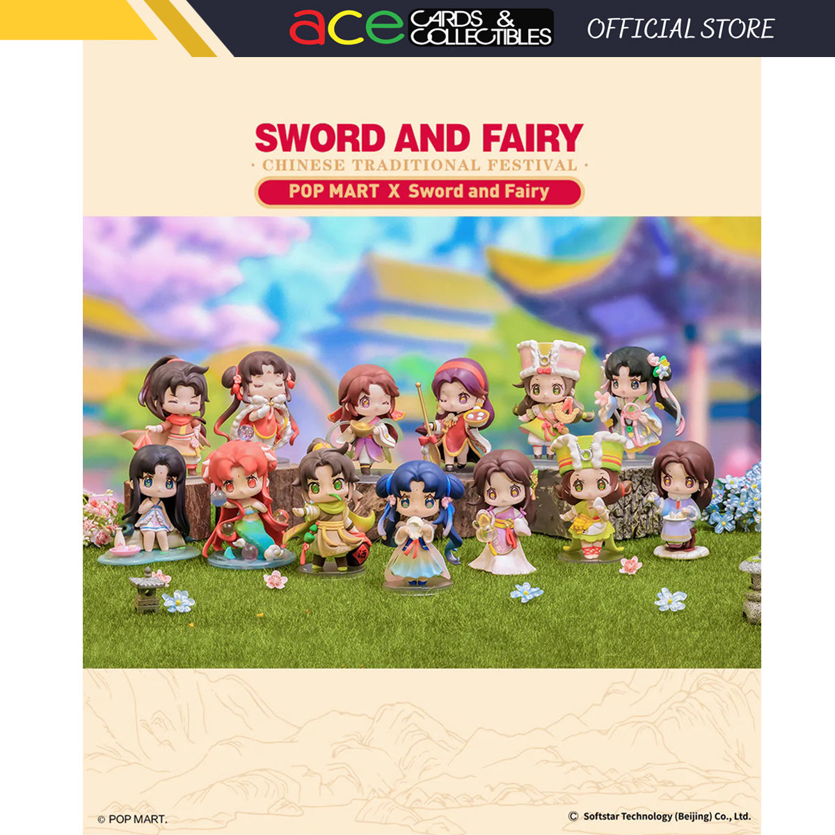 POP MART Sword &amp; Fairy - Chinese Traditional Festival Series-Single Box (Random)-Pop Mart-Ace Cards &amp; Collectibles