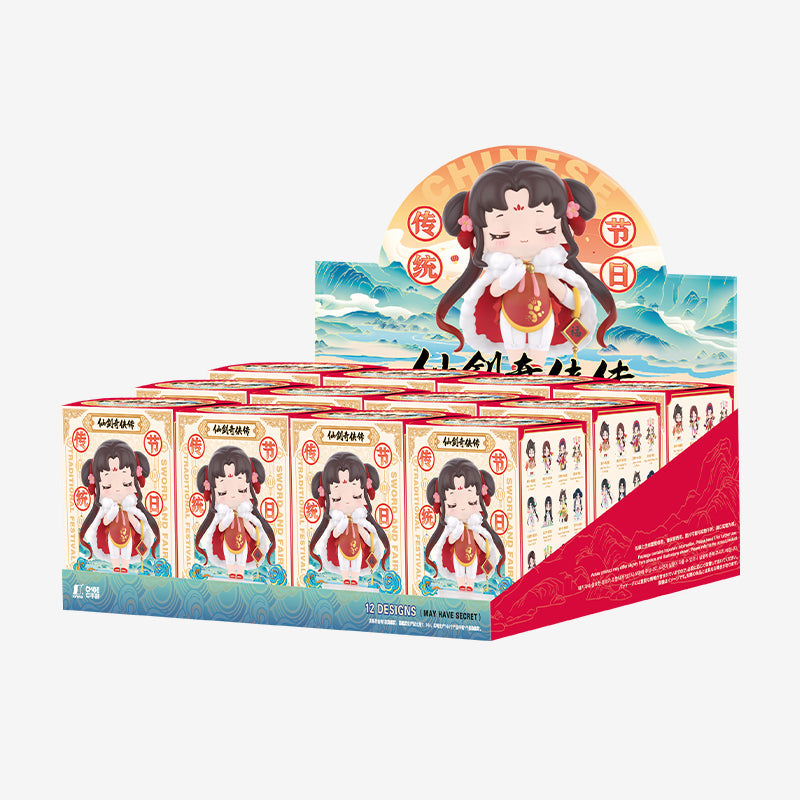 POP MART Sword &amp; Fairy - Chinese Traditional Festival Series-Whole Display Box (12pcs)-Pop Mart-Ace Cards &amp; Collectibles