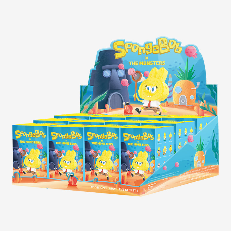POP MART The Monsters x Spongebob Series-Whole Display Box (12pcs)-Pop Mart-Ace Cards &amp; Collectibles