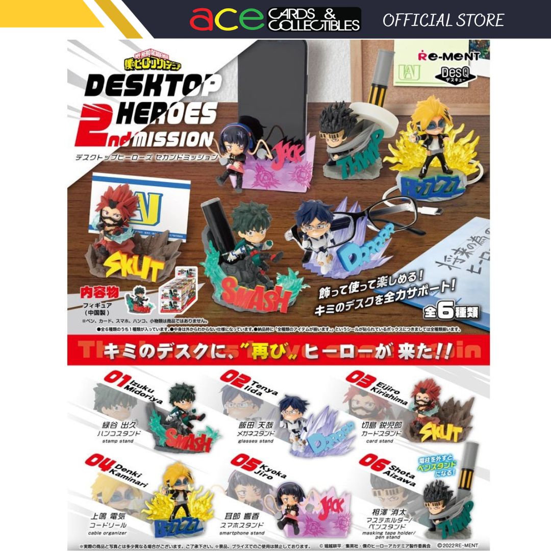 Re-Ment My Hero Academia DesQ Desktop Heroes 2nd Mission-Single Box (Random)-Re-Ment-Ace Cards &amp; Collectibles