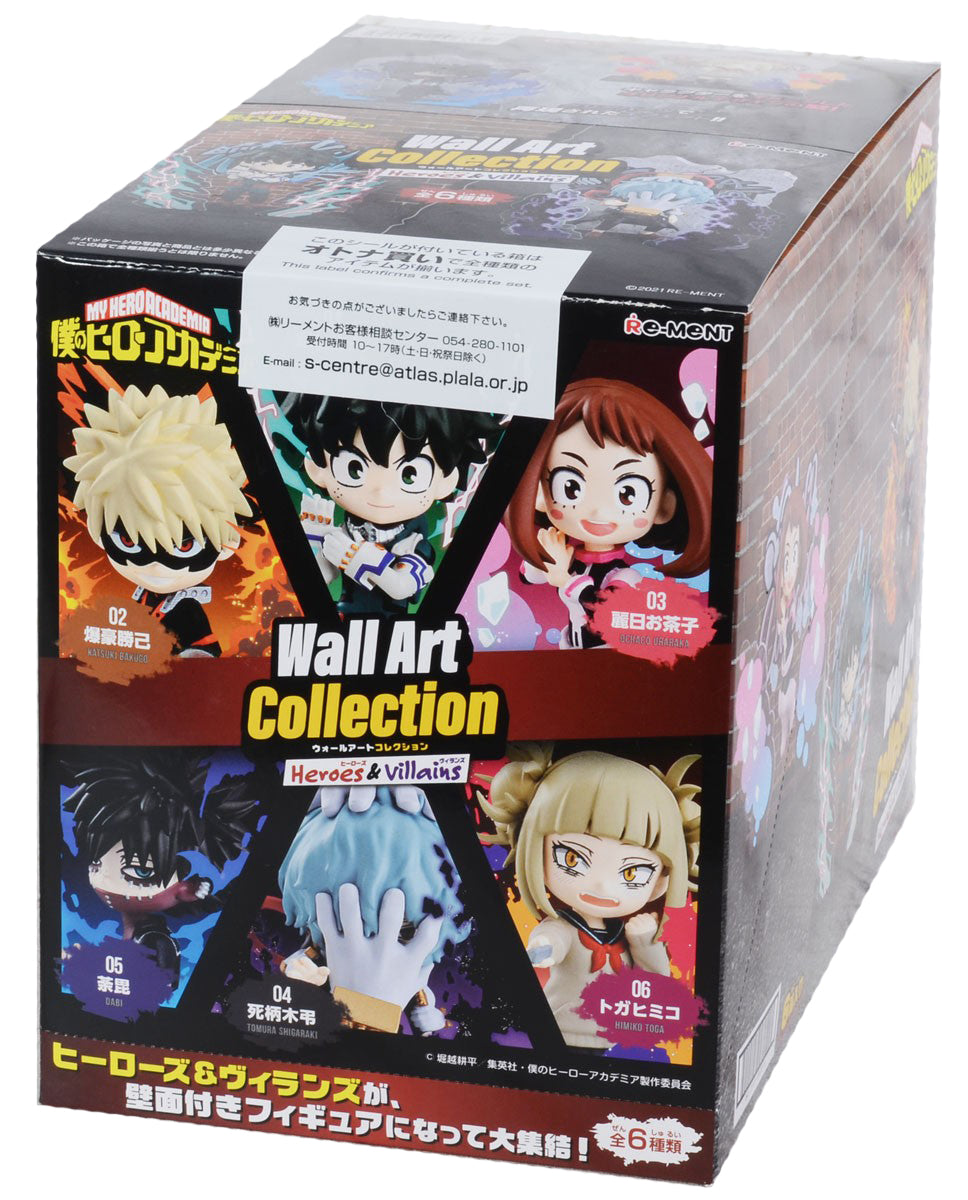 Re-Ment My Hero Academia Wall Art Collection -Heroes &amp; Villains-Whole Box (Complete Set of 6)-Re-Ment-Ace Cards &amp; Collectibles