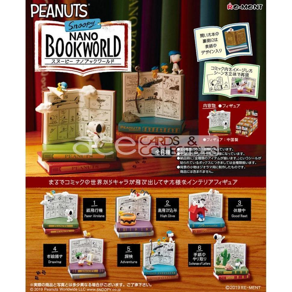 Re-Ment Peanuts Snoopy -Nano Book World-Single (Random)-Re-Ment-Ace Cards & Collectibles