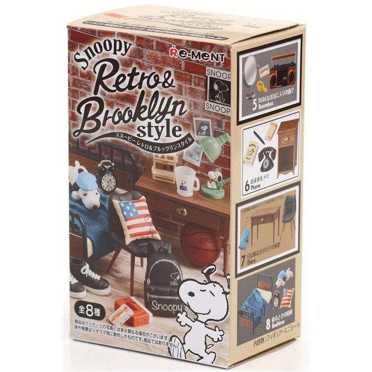 Re-Ment Peanuts Snoopy Retro & Brooklyn Style-Single Box (Random)-Re-Ment-Ace Cards & Collectibles
