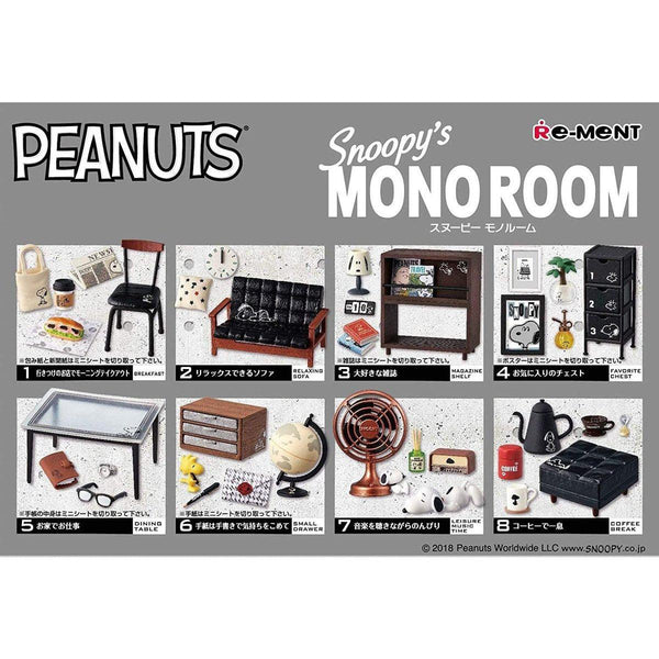 Re-Ment Peanuts Snoopy -Snoopy's Mono Room-Single (Random)-Re-Ment-Ace Cards & Collectibles