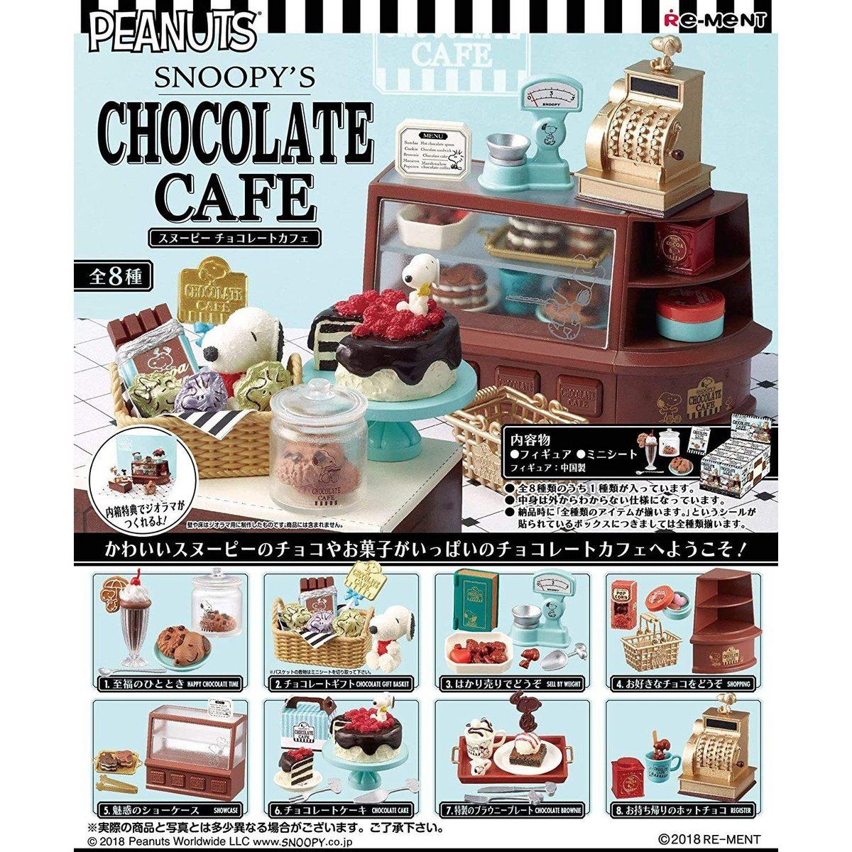 Re-Ment Peanuts Snoopy's Chocolate Cafe-Single Box (Random)-Re-Ment-Ace Cards & Collectibles