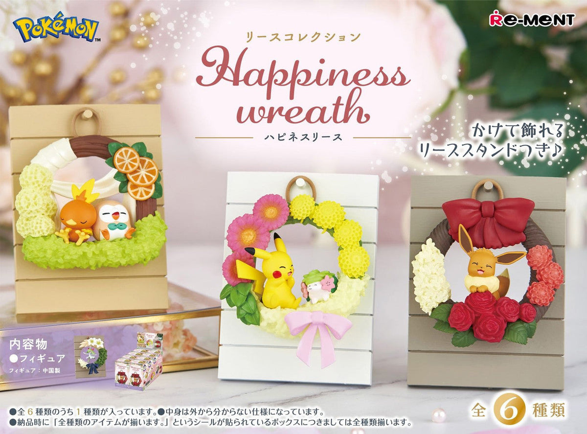 Re-Ment Pokemon Wreath Collection 2 Happiness Wreath-Single Box (Random)-Re-Ment-Ace Cards &amp; Collectibles