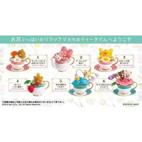 Re-Ment Rilakkuma -Flower Tea Cup-Single Box (Random)-Re-Ment-Ace Cards & Collectibles