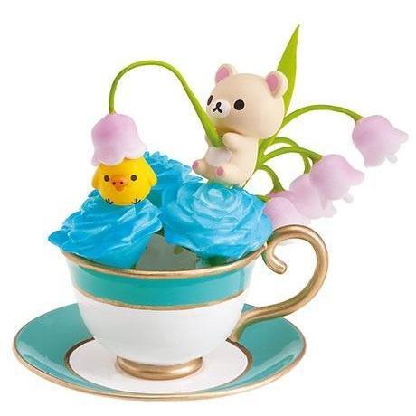 Re-Ment Rilakkuma -Flower Tea Cup-Single Box (Random)-Re-Ment-Ace Cards &amp; Collectibles