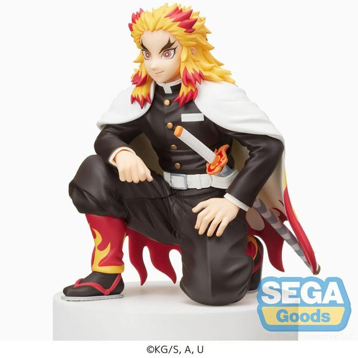 Demon Slayer: Kimetsu No Yaiba "Kyojuro Rengoku" -Hashira Meeting- Premium Perching Figure-Sega-Ace Cards & Collectibles