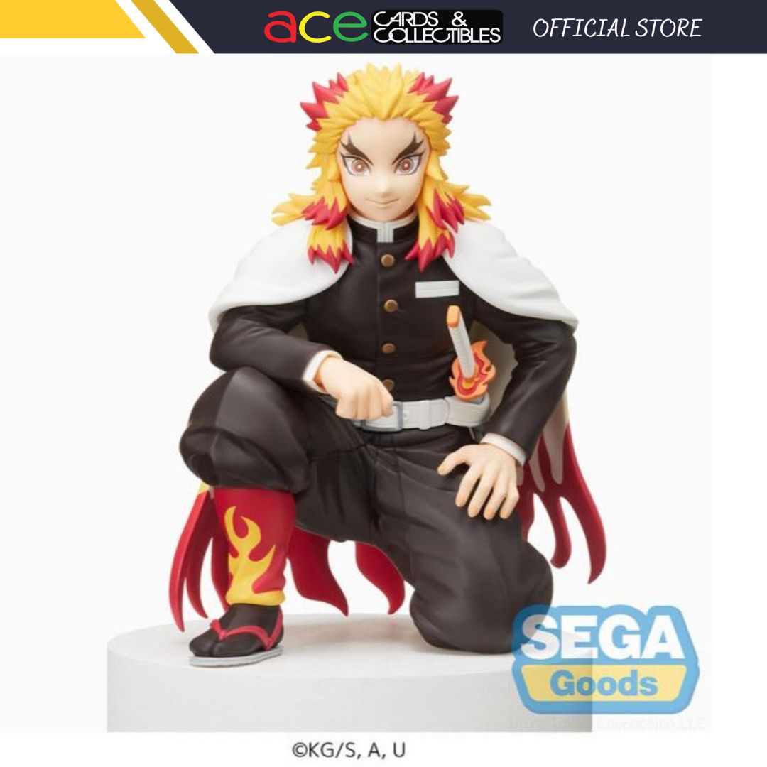 Demon Slayer: Kimetsu No Yaiba "Kyojuro Rengoku" -Hashira Meeting- Premium Perching Figure-Sega-Ace Cards & Collectibles