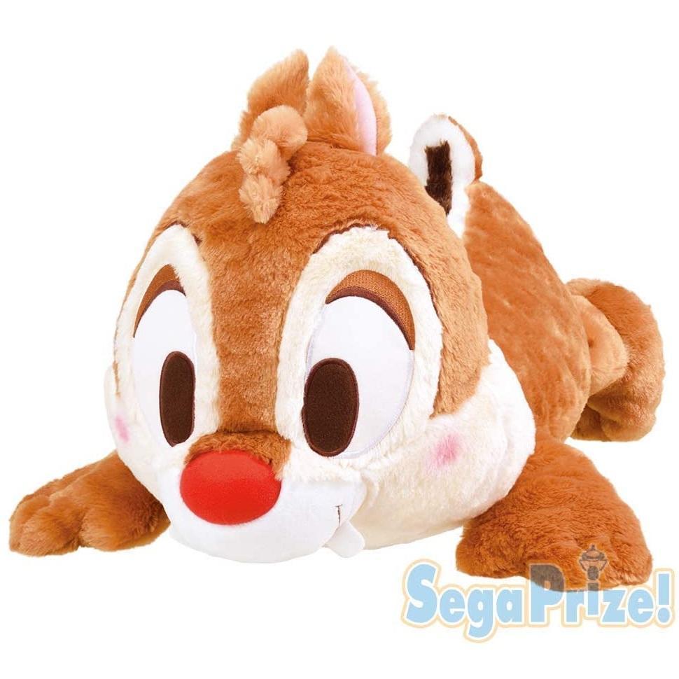 Disney &quot;Dale&quot; Red Cheek Giga Jumbo Lying Down Pose Plush-Sega-Ace Cards &amp; Collectibles