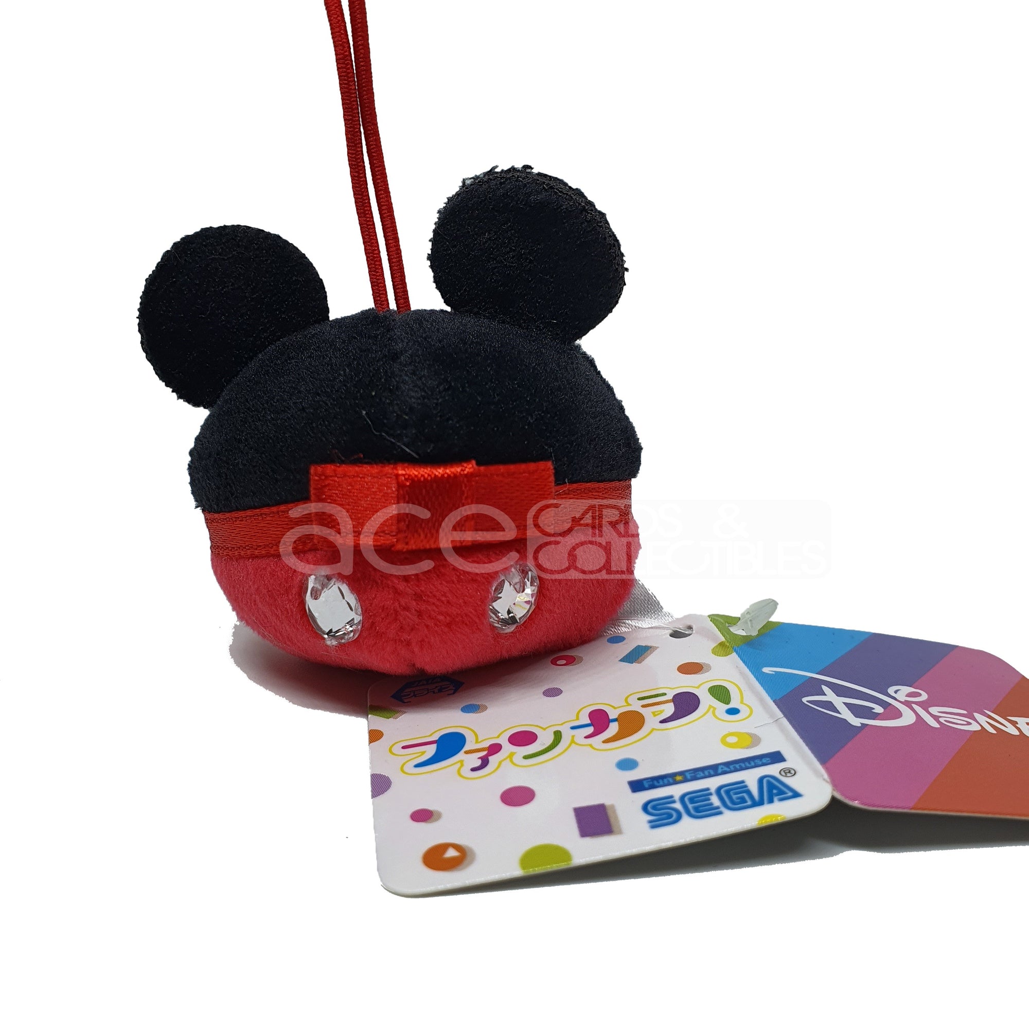 Disney Mickey Mouse Icon Keychain-Red-Sega-Ace Cards & Collectibles
