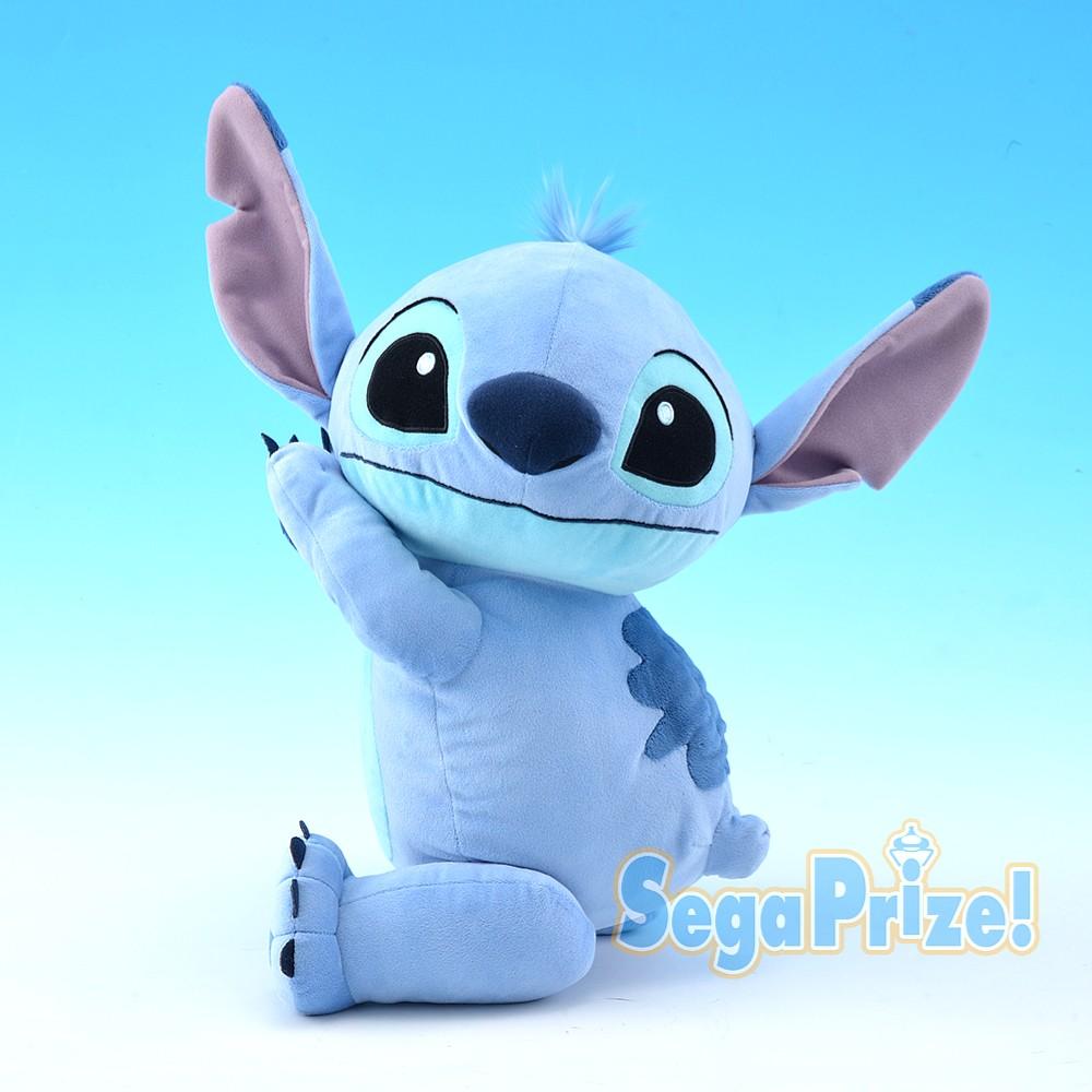 Disney Stitch Sit Down &amp; Lay-Down Plush-Sega-Ace Cards &amp; Collectibles