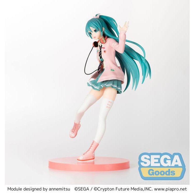 Hatsune Miku Project DIVA Arcade Future Tone &quot;Hatsune Miku&quot; (Ribbon Girl Ver.) Super Premium Figure-Sega-Ace Cards &amp; Collectibles