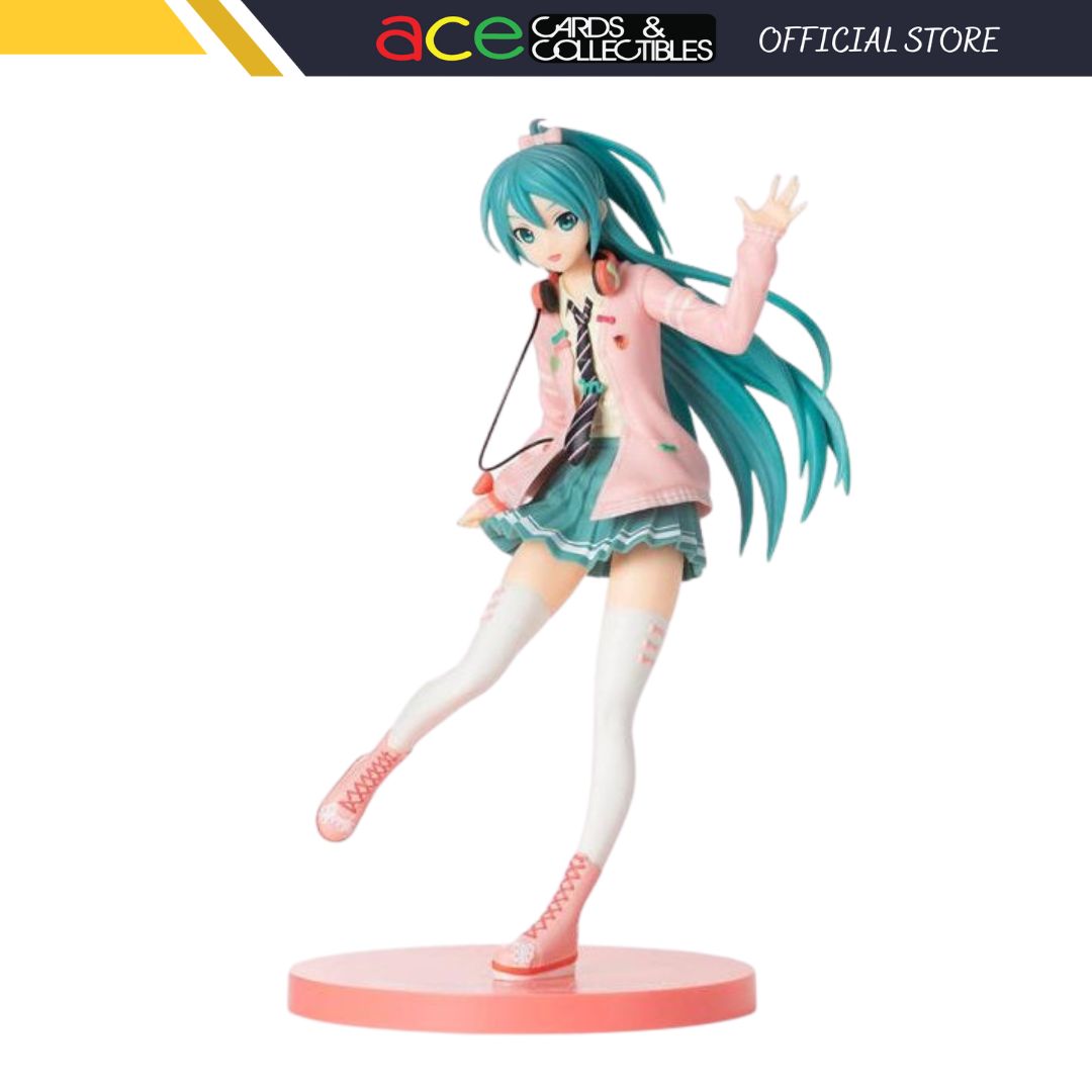 Hatsune Miku Project DIVA Arcade Future Tone "Hatsune Miku" (Ribbon Girl Ver.) Super Premium Figure-Sega-Ace Cards & Collectibles