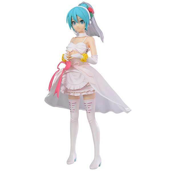 Hatsune Miku Project Diva Arcade Future Tone Super Premium SPM &quot;Hatsune Miku - White Dress&quot;-Sega-Ace Cards &amp; Collectibles