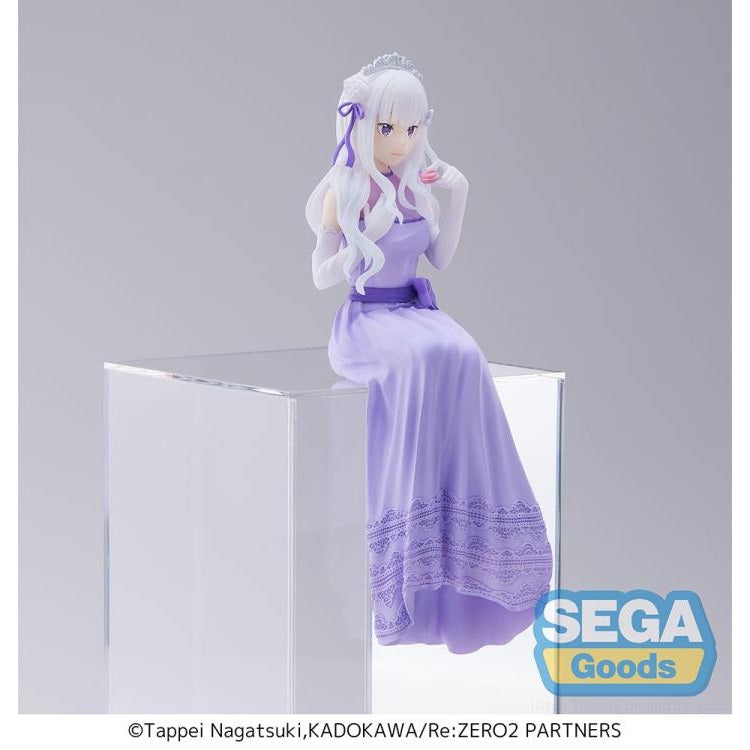 Re: Zero Starting Life in Another World "Emilia" (Dressed Up Party Ver.) Premium Perching Figure-Sega-Ace Cards & Collectibles