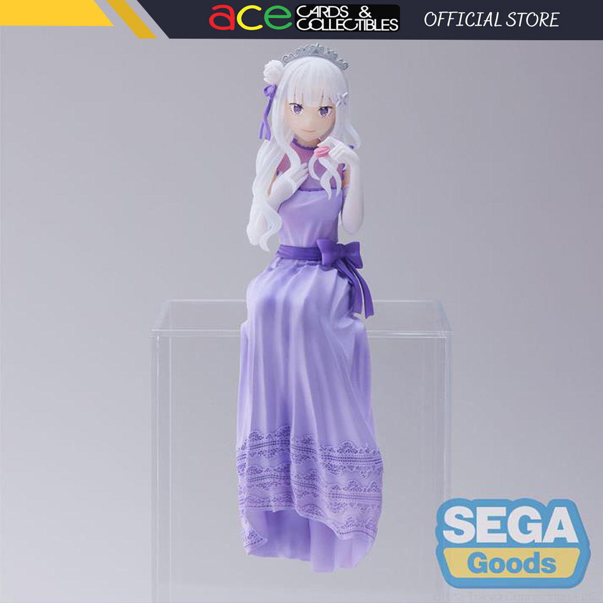 Re: Zero Starting Life in Another World "Emilia" (Dressed Up Party Ver.) Premium Perching Figure-Sega-Ace Cards & Collectibles