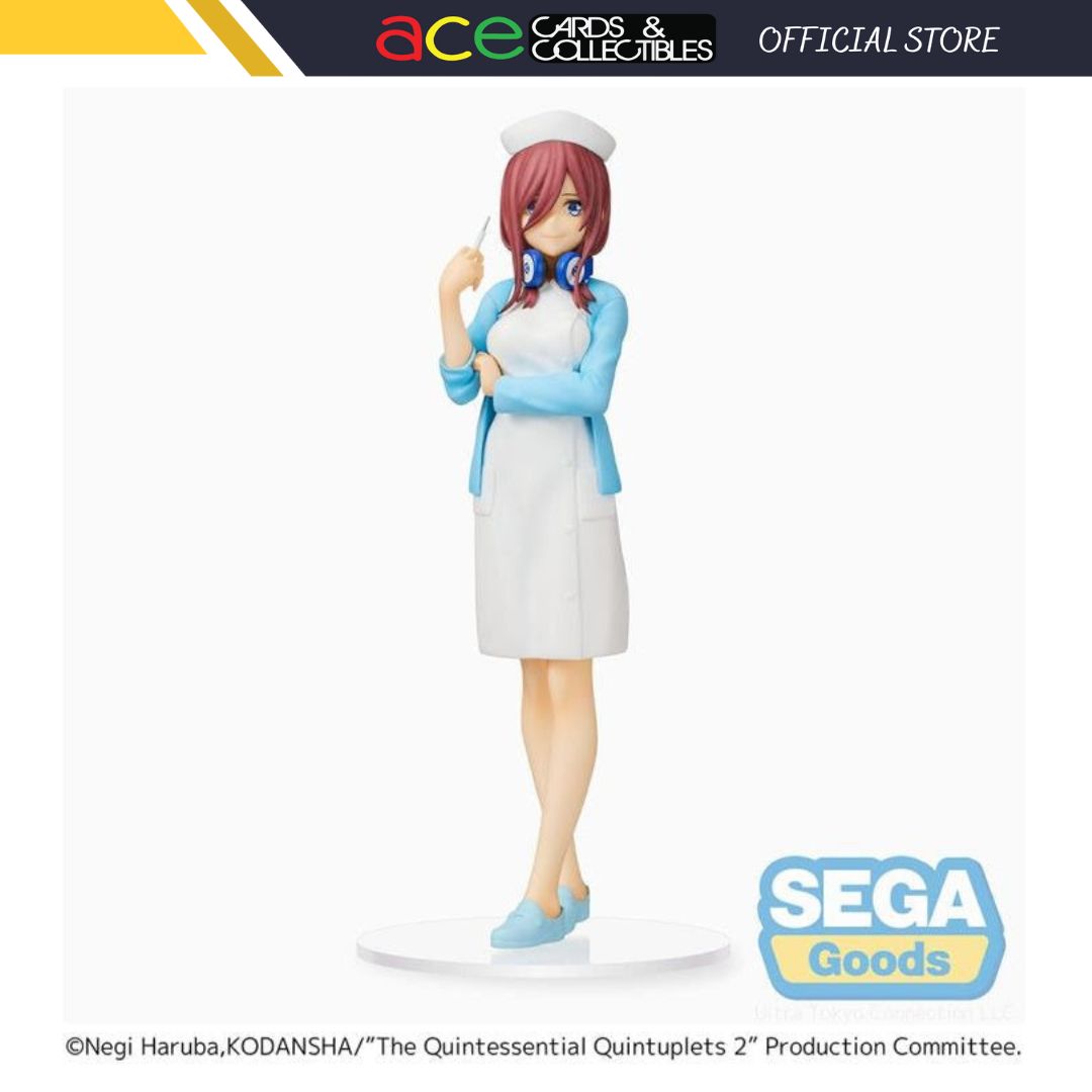 The Quintessential Quintuplets 2 "Miku Nakano" (Nurse Ver.) Super Premium Figure-Sega-Ace Cards & Collectibles