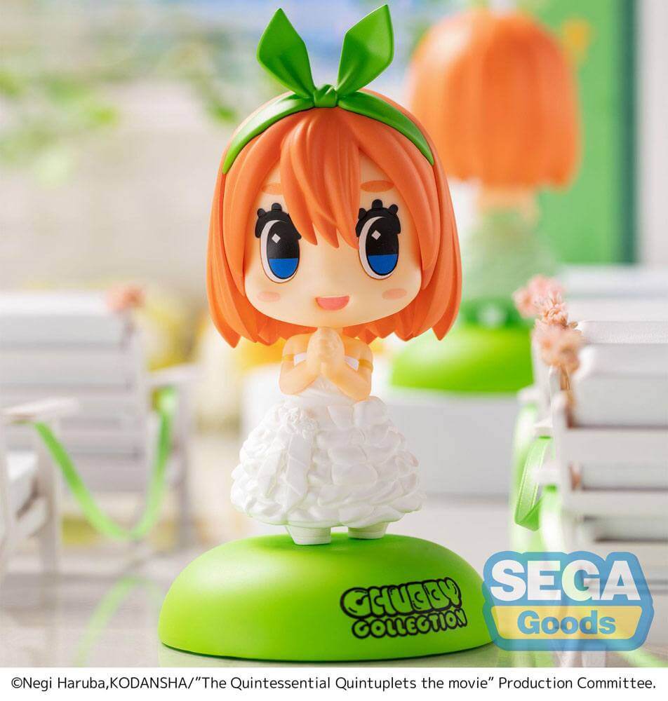 The Quintessential Quintuplets Movie Chubby Collection MP Figure &quot;Yotsuba Nakano&quot;-White Dress-Sega-Ace Cards &amp; Collectibles
