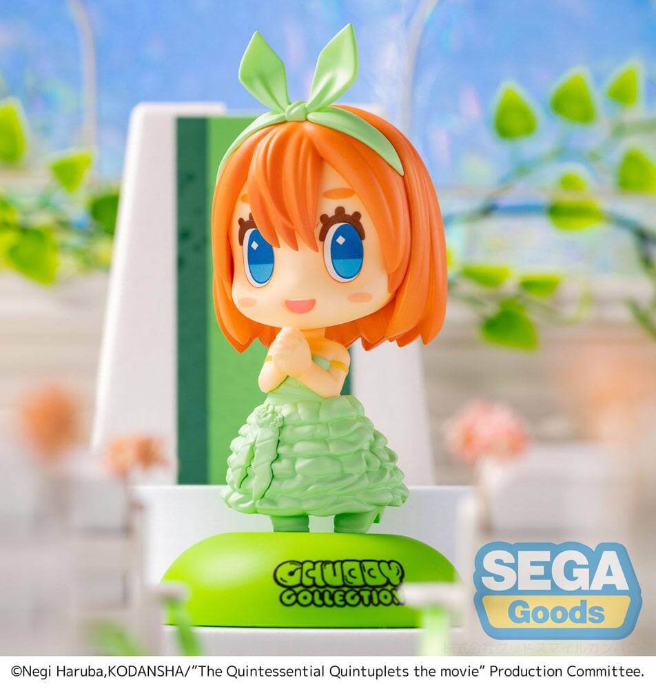 The Quintessential Quintuplets Movie Chubby Collection MP Figure &quot;Yotsuba Nakano&quot;-White Dress-Sega-Ace Cards &amp; Collectibles