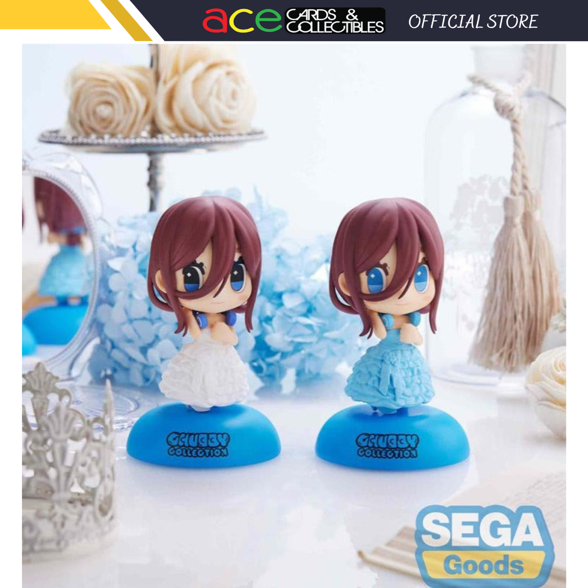 The Quintessential Quintuplets Movie Chubby Collection &quot;Miku Nakano&quot; MP Figure-Complete Set of 2-Sega-Ace Cards &amp; Collectibles