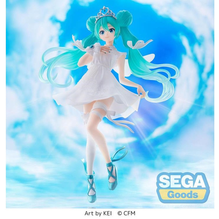 Vocaloid Hatsune Miku (15th Anniversary KEI Ver.) Super Premium Figure-Sega-Ace Cards & Collectibles