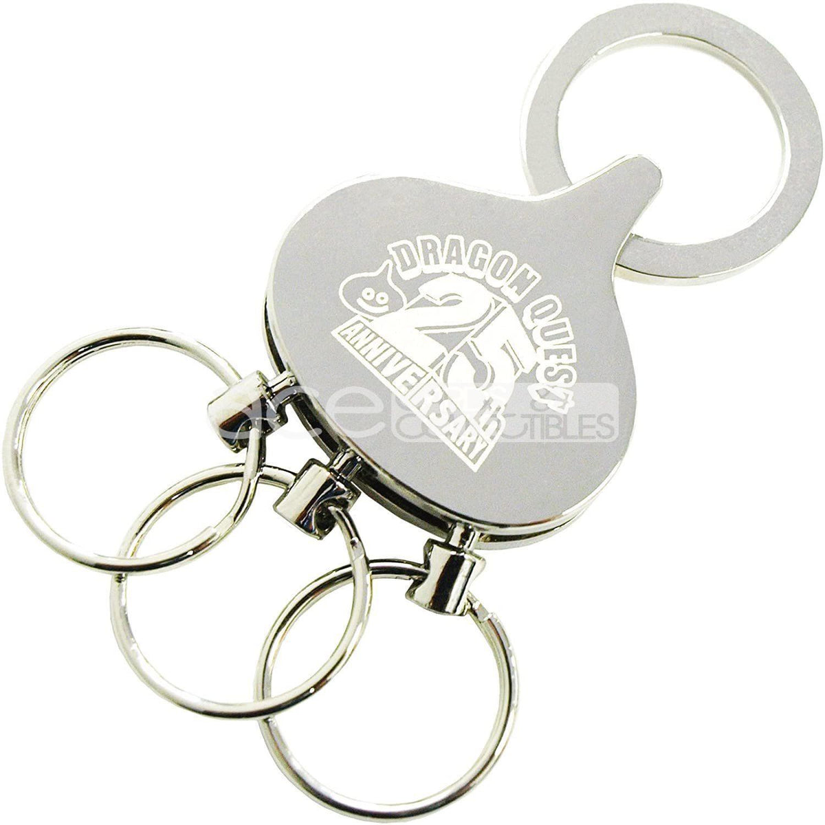 Dragon Quest 25Th Anniversary Slime Keychain &quot;Silver Version&quot;-Square Enix-Ace Cards &amp; Collectibles