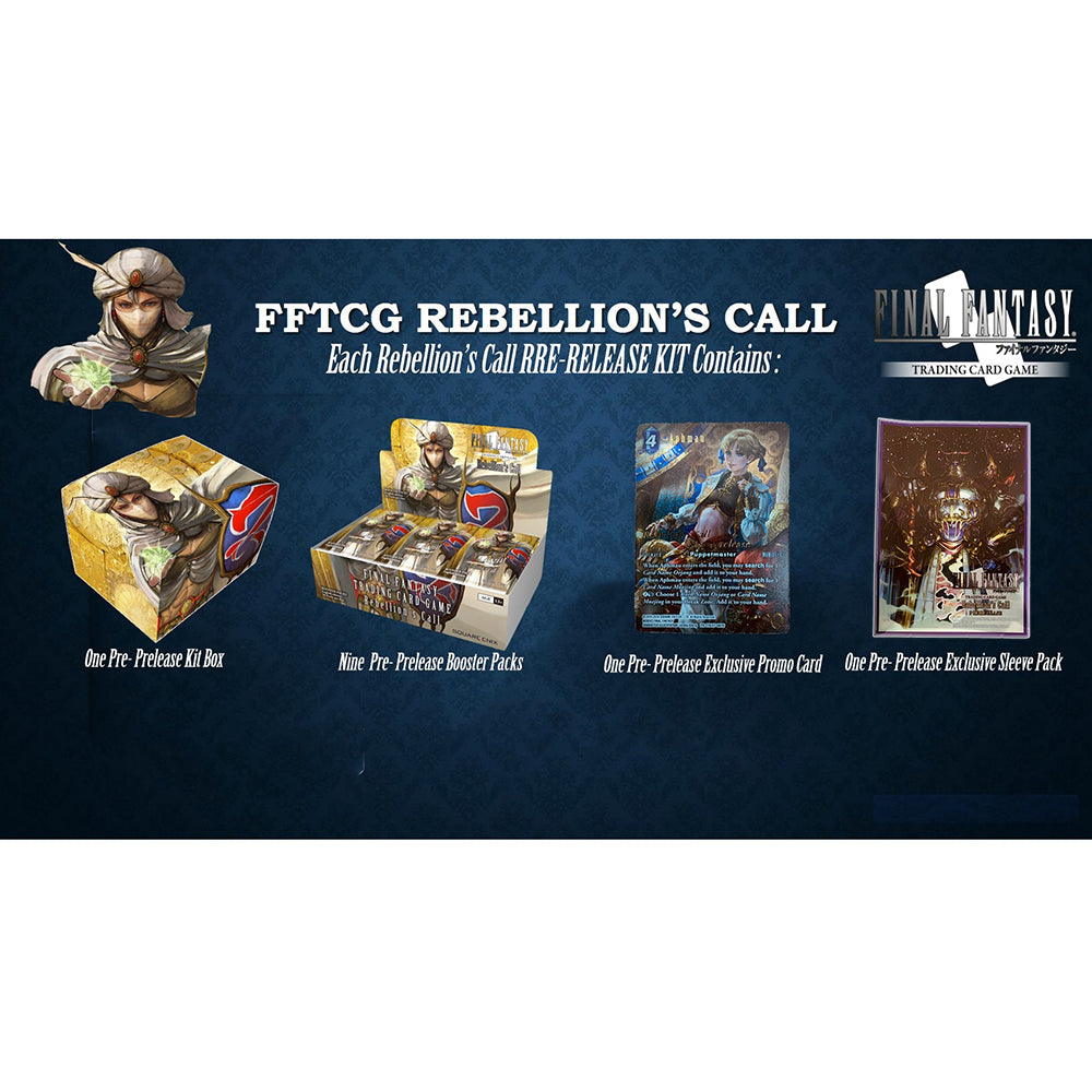 Final Fantasy TCG: Rebellion&#39;s Call Opus 17 Pre-Release Kit-Square Enix-Ace Cards &amp; Collectibles
