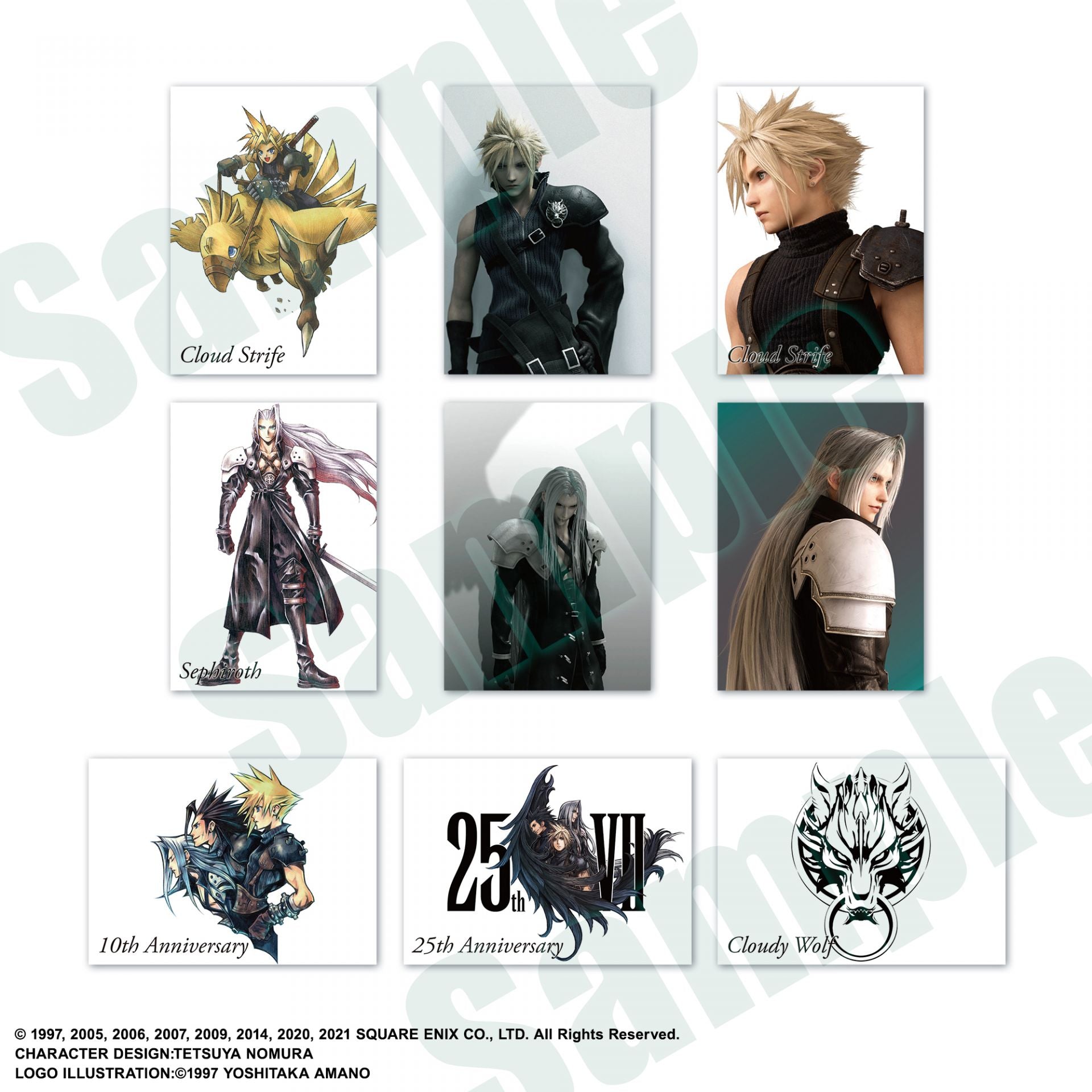 Final Fantasy VII Anniversary Art Museum Trading Cards Display Box