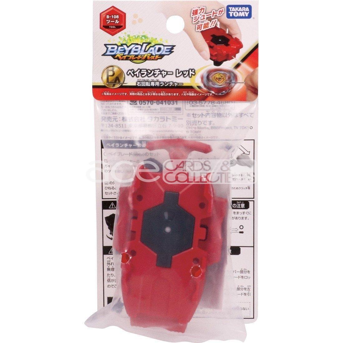 Beyblade Burst B-108 Bey Launcher Red-Takara Tomy-Ace Cards &amp; Collectibles