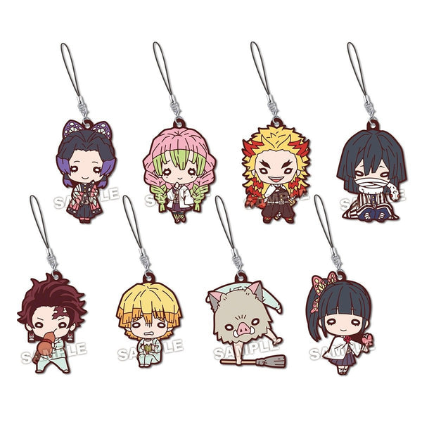 Demon Slayer: Kimetsu no Yaiba Rubber Mascot Strap Vol.2-Single Pack (Random)-Takara Tomy-Ace Cards & Collectibles