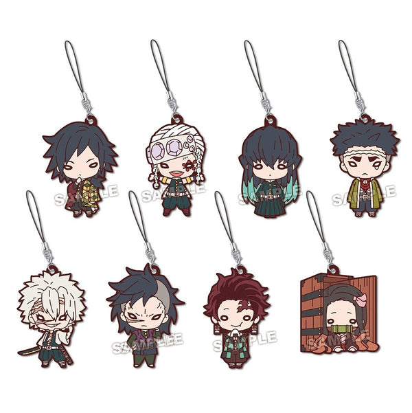 Demon Slayer: Kimetsu no Yaiba Rubber Mascot Strap Vol.3-Single Pack (Random)-Takara Tomy-Ace Cards & Collectibles