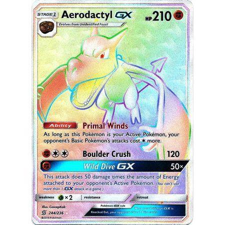 Aerodactyl GX -Single Card-Hyper Rare [244/236]-The Pokémon Company International-Ace Cards & Collectibles