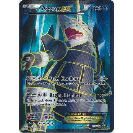Aggron EX -Single Card-Full Art Ultra Rare [153/160]-The Pokémon Company International-Ace Cards &amp; Collectibles