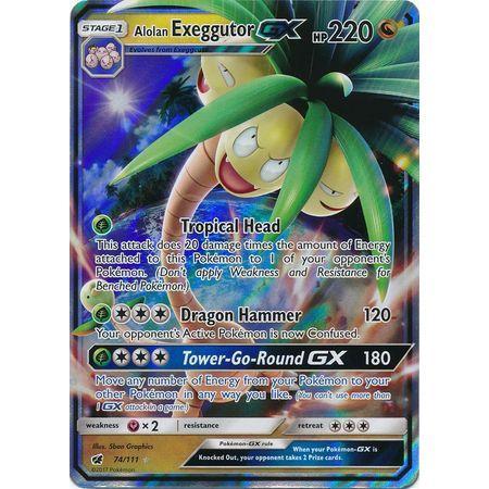 Alolan Exeggutor GX -Single Card-Ultra Rare [74/111]-The Pokémon Company International-Ace Cards &amp; Collectibles
